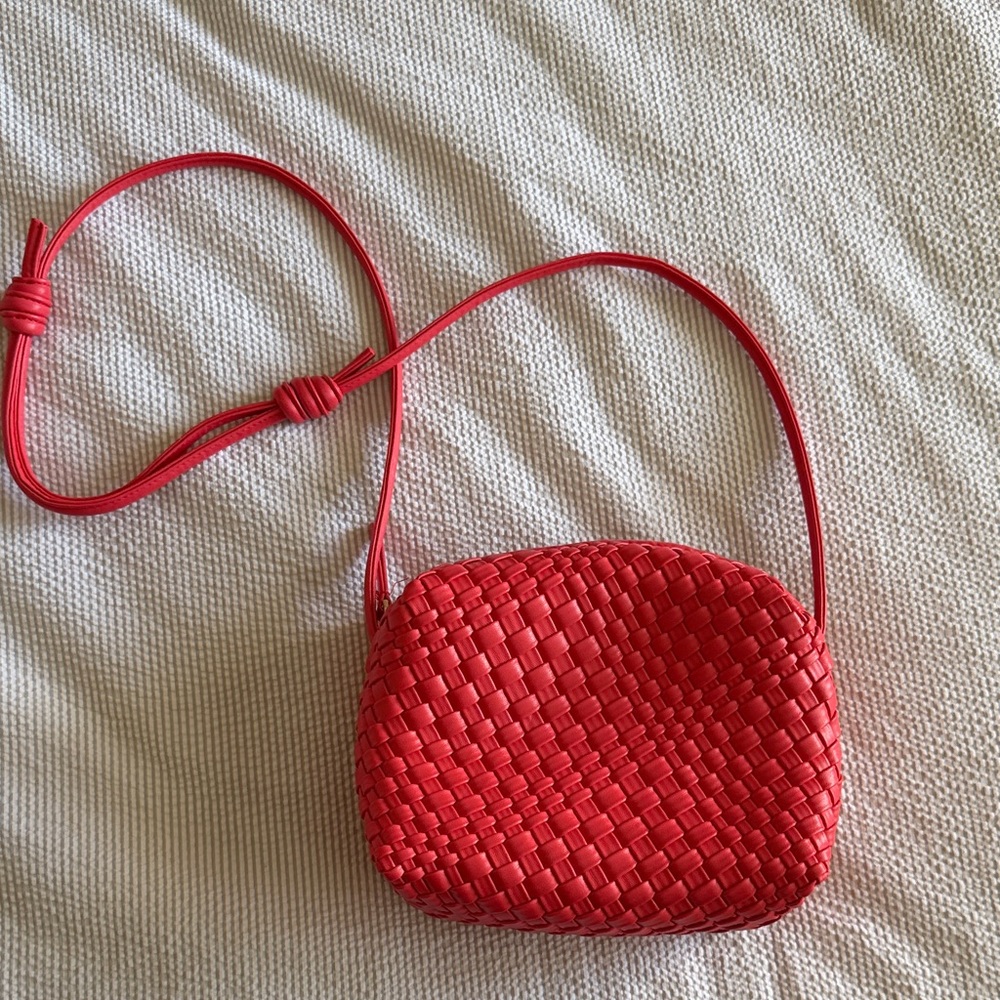 Vera Bradley Red Woven Crossbody Bag